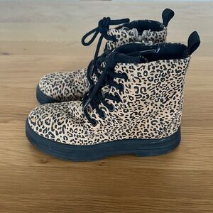 Zara Kids Black and Tan Boots